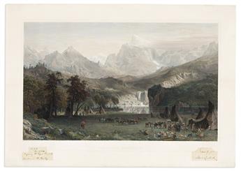 (AMERICAN WEST.) Albert Bierstadt; and James Smillie (engraver). The Rocky Mountains (Lander's Peak).                                            